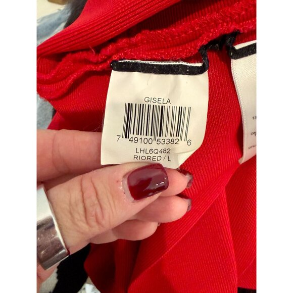 BCBGMAXAZRIA Gisella mini dress in Rio Red NWT - Size L - Picture 5 of 8